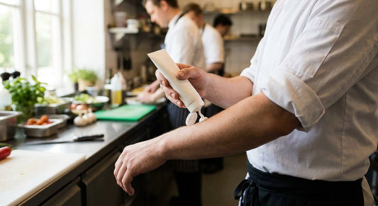 Skin brightening cream for kitchen and restaurant workers