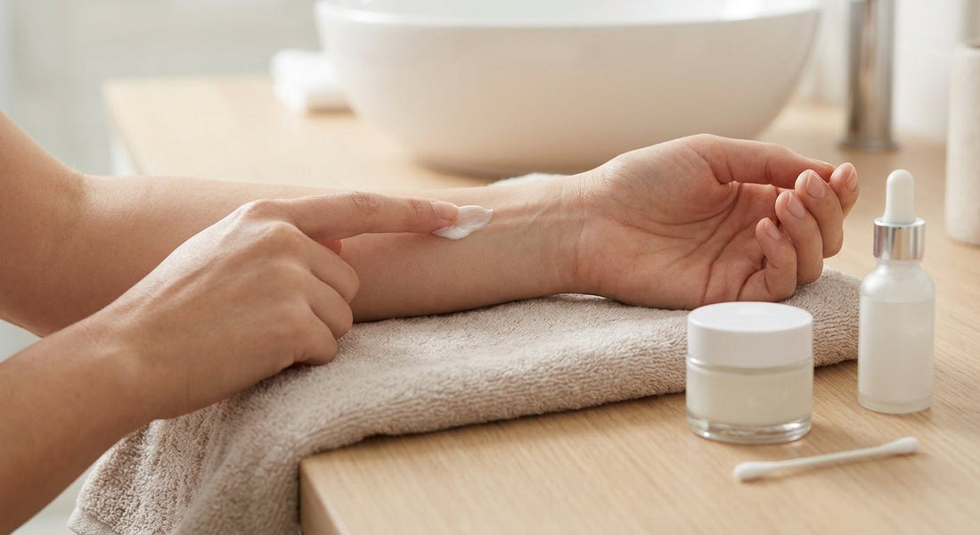 How to patch test a new skin lightening cream