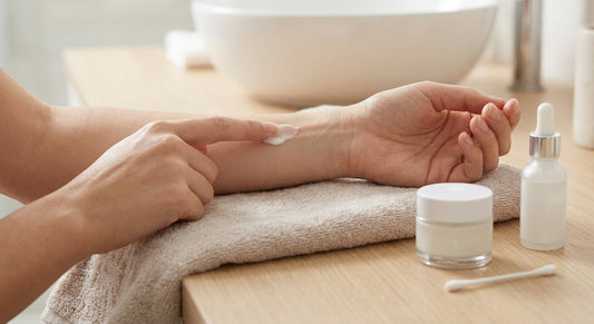 How to patch test a new skin lightening cream