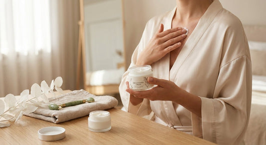 Skin brightening cream for the chest and décolletage