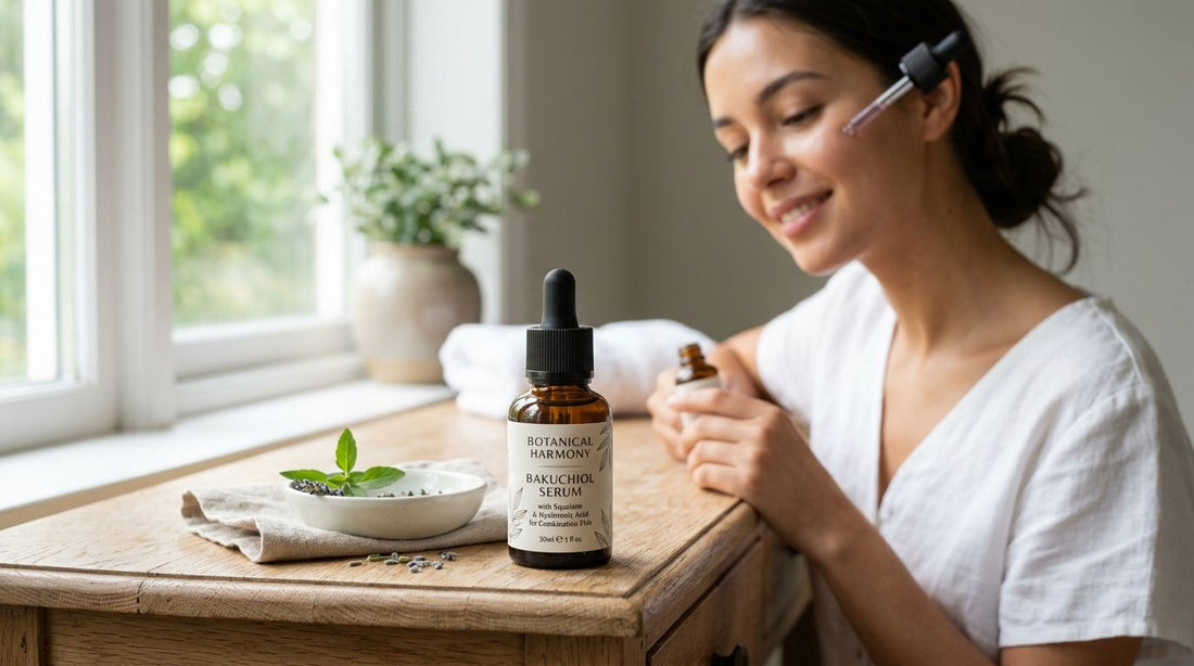 Bakuchiol serum for combination skin
