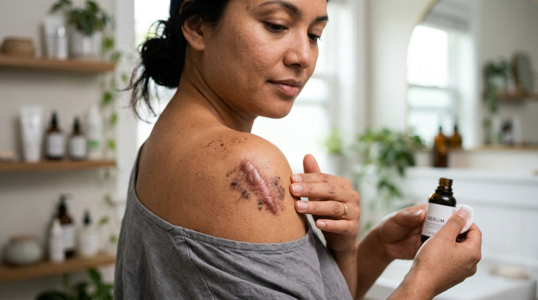 How to fade dark spots from a keloid scar