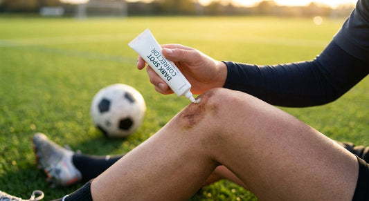 Dark spot corrector for athletes with turf burn marks