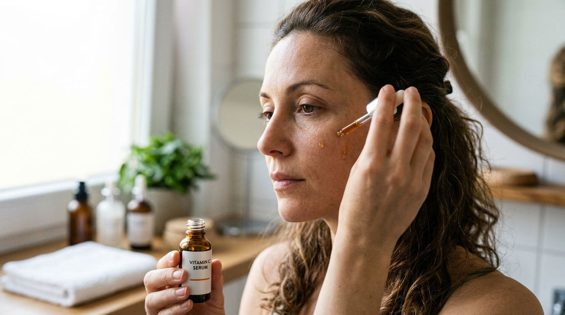 Vitamin C serum for smokers' dull skin