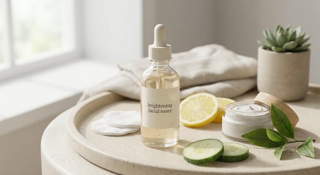 Brightening facial toner for combination skin