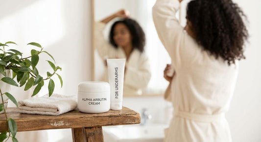 Alpha arbutin cream for dark spots on the underarms