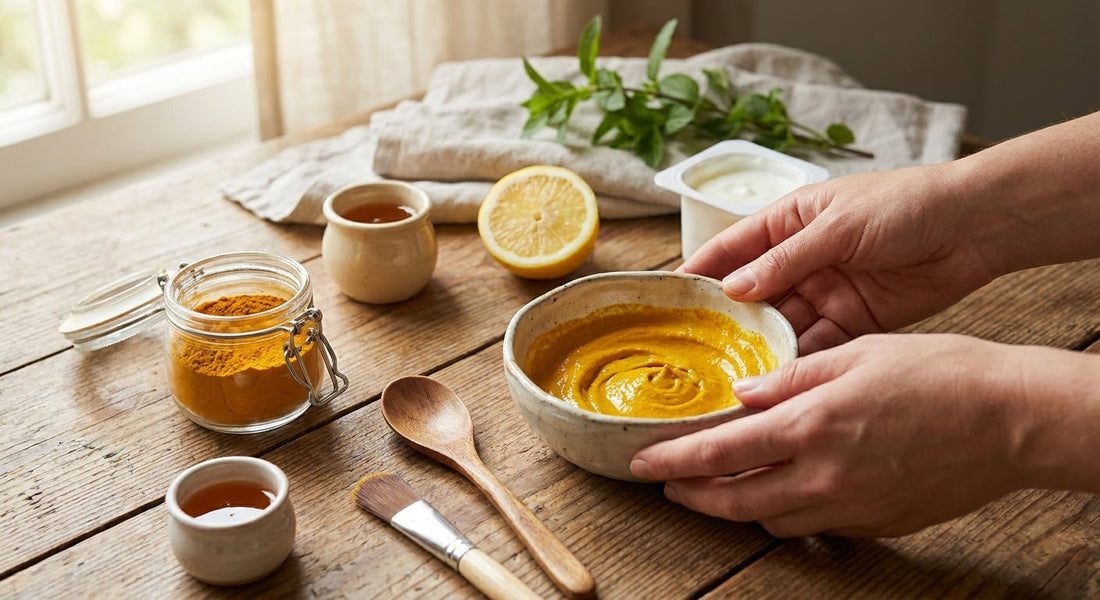 How to make a turmeric mask for dark spots at home
