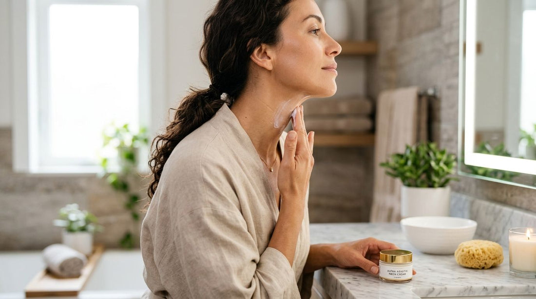Alpha arbutin cream for the neck