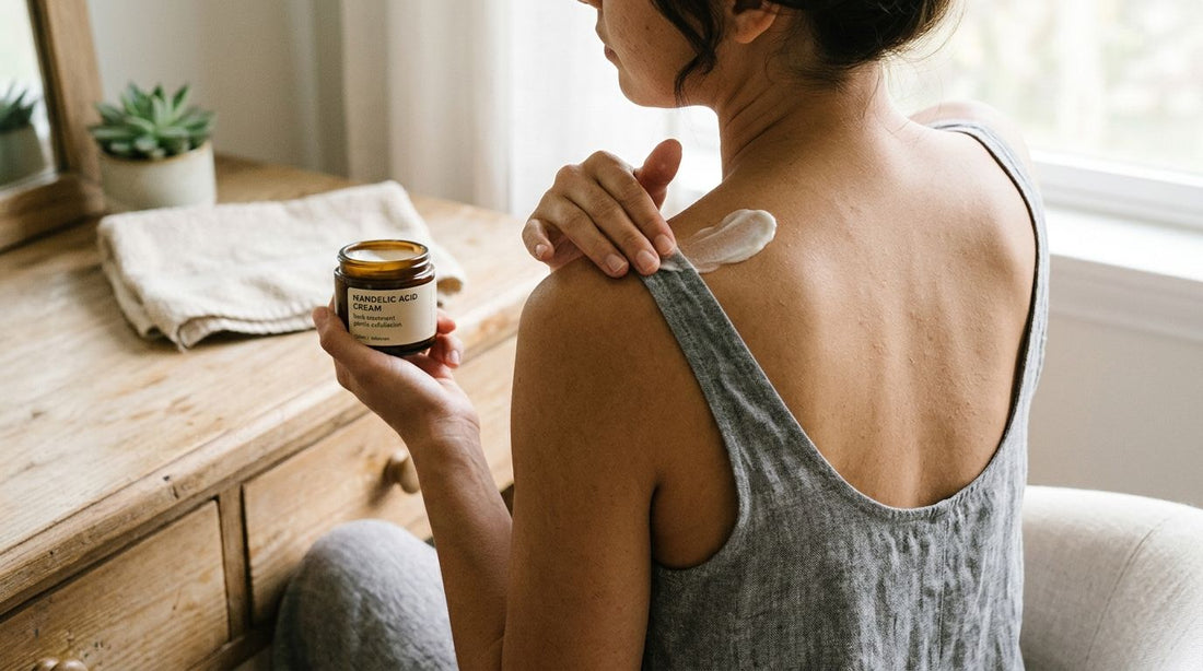 Mandelic acid cream for the back