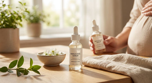 Bakuchiol serum for pregnancy-safe brightening