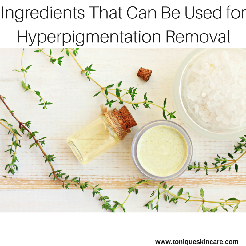 ingredients that can be used for hyperpigmentation removal