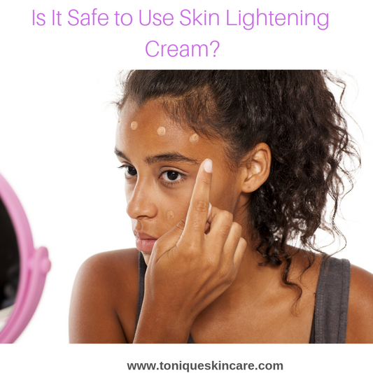 is it safe to use skin lightening cream article pic