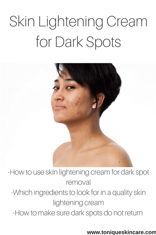 lady with dark spots