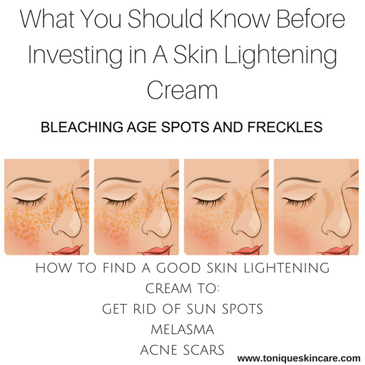 What You Should Know Before Investing in A Skin Lightening Cream