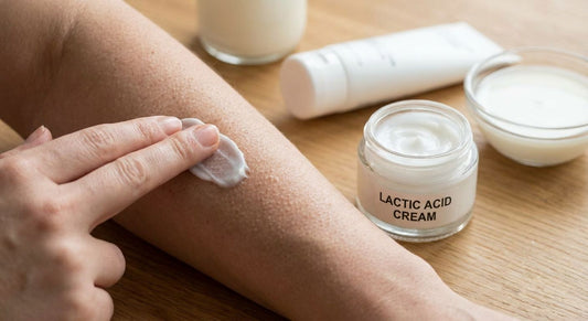 Lactic acid cream for keratosis pilaris