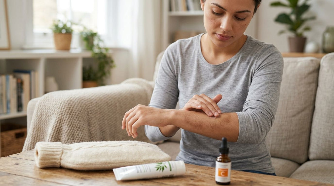 How to fade discoloration from frequent hot water bottle use