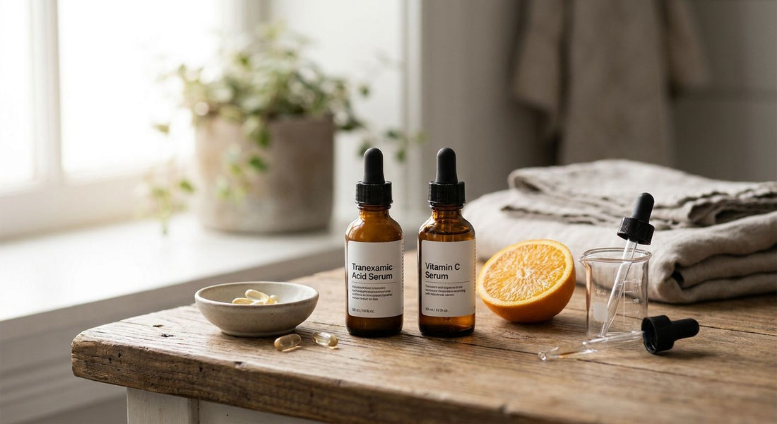 How to combine tranexamic acid and vitamin C serum safely