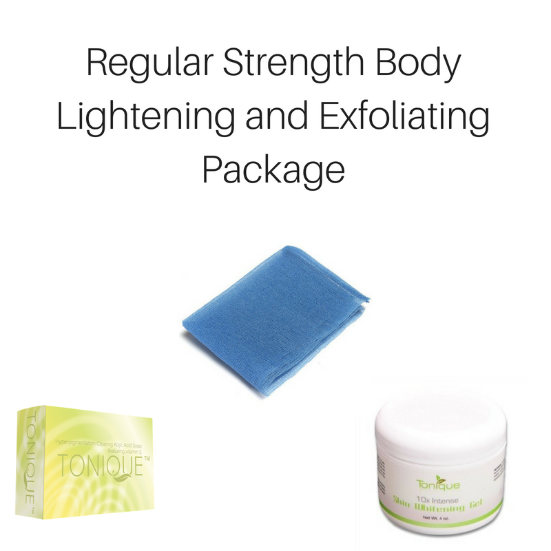 Regular Strength Body Whitening & Exfoliating Package - Tonique Skincare